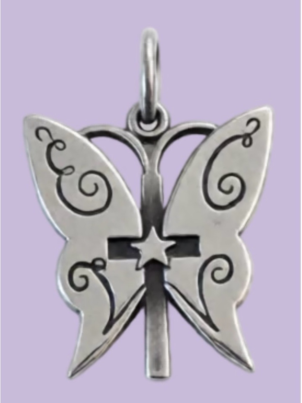 ✨ RETIRED James Avery Butterfly Cross Charm ✨